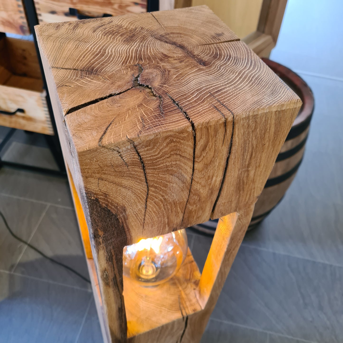 Stehlampe/ Lampe - Eiche massiv in versch. Größen