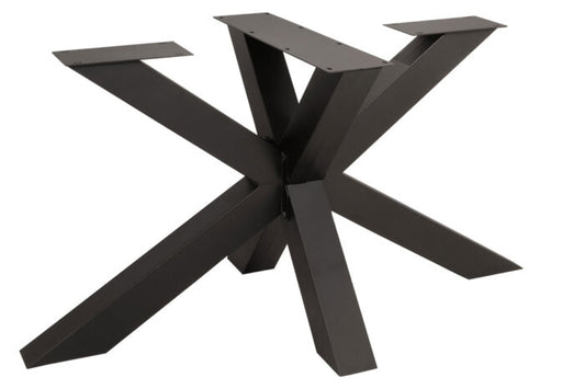 Tischuntergestell Rex Fineline, zerlegt, Metall matt schwarz RAL 9005 - 13001441