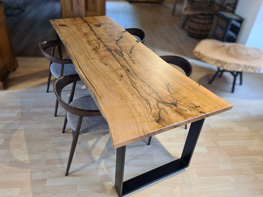 Esstisch | Tisch | Esche rustikal mit U-Untergestell