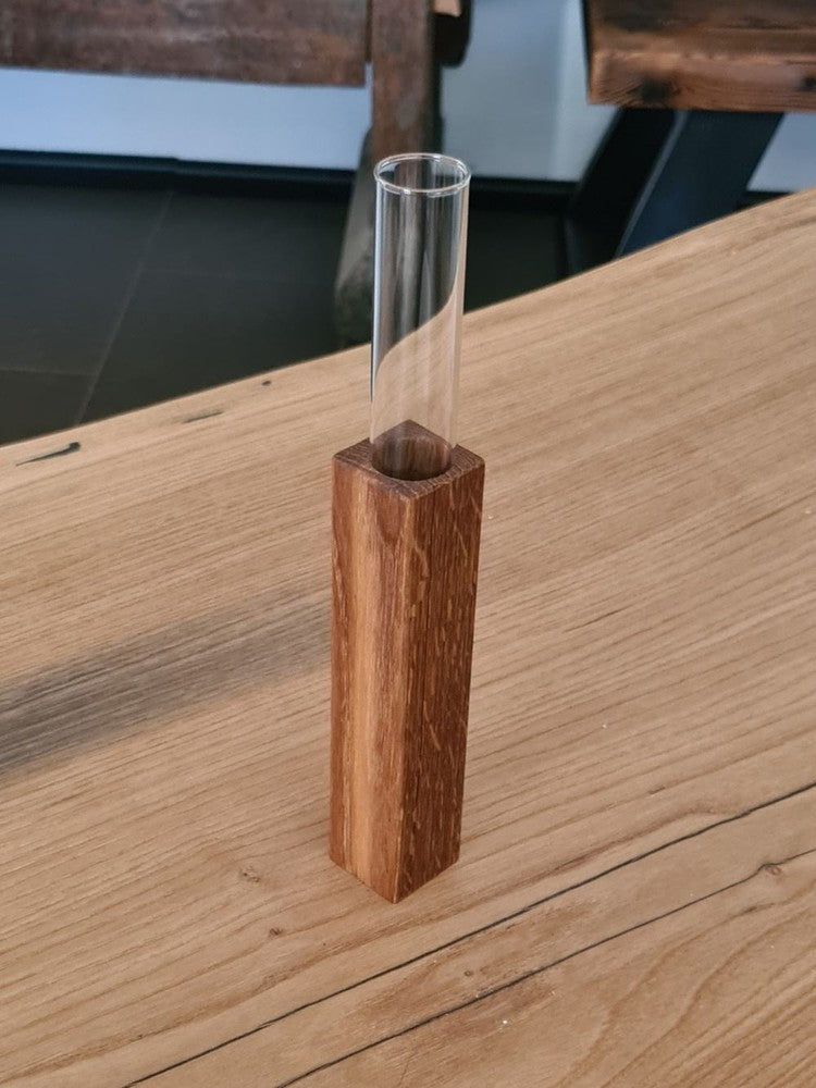 Holzfabrik Vase Säule Groß Eiche [object Object] Bild 1