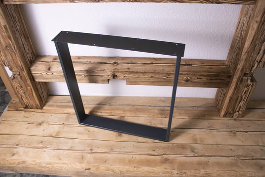 Holzfabrik Table Legs, Untergestell Metall Flaches U Bild 1