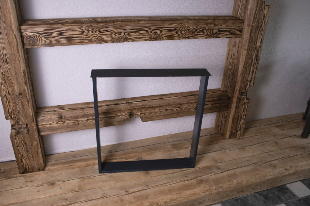 Holzfabrik Table Legs, Untergestell Metall Flaches U Bild 2