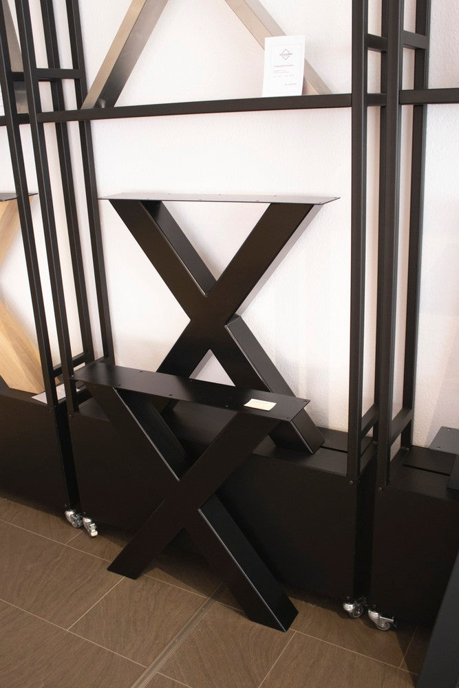 Holzfabrik Table Legs, Untergestell Metall X-Massiv Bild 2
