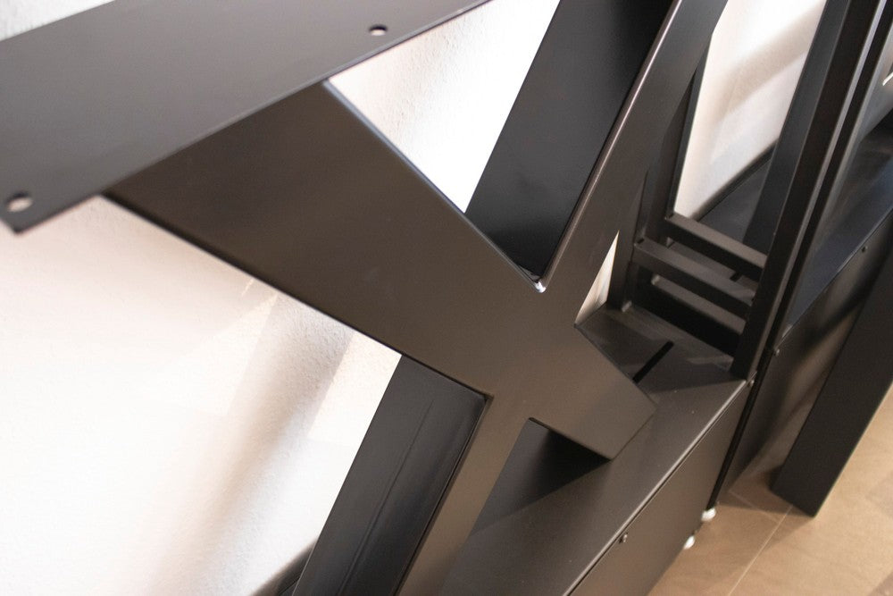 Holzfabrik Table Legs, Untergestell Metall X-Massiv Bild 5