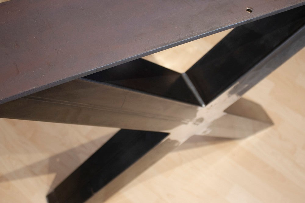 Holzfabrik Table Legs, Untergestell Stahl Industrial X-Massiv Bild 5