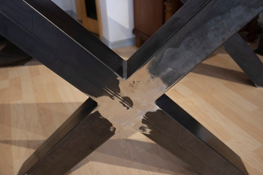 Holzfabrik Table Legs, Untergestell Stahl Industrial X-Massiv Bild 6