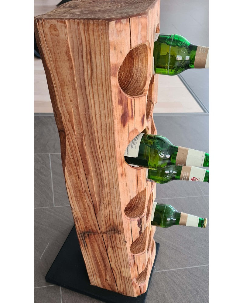 Holzfabrik Altholz Bierflaschen-Ständer Altholz gebürstet & geölt Bild 3